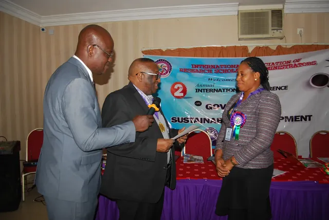 A gathering at an IARSA conference or award ceremony