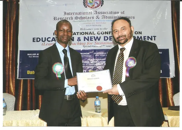 A gathering at an IARSA conference or award ceremony