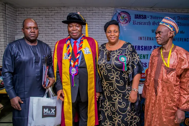 A gathering at an IARSA conference or award ceremony
