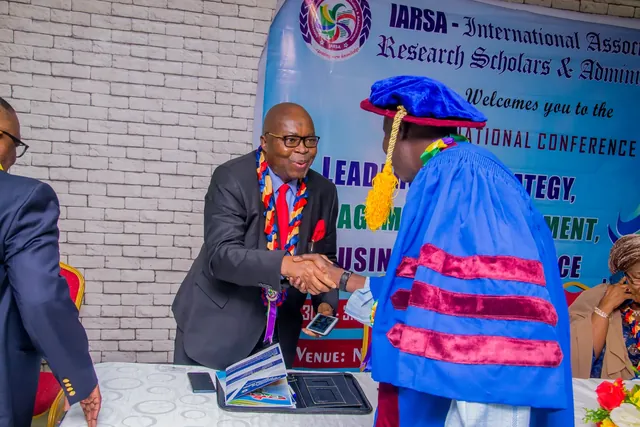 A gathering at an IARSA conference or award ceremony