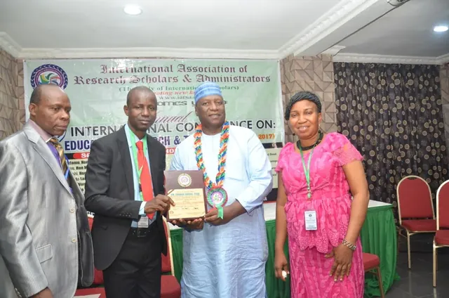 A gathering at an IARSA conference or award ceremony