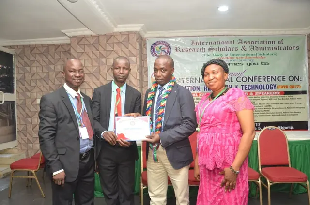 A gathering at an IARSA conference or award ceremony