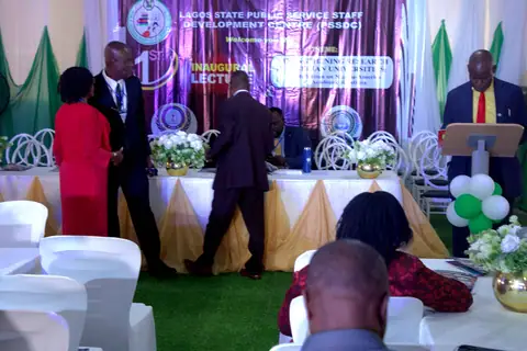 The first inaugural lecture at the Lagos State Public Service Staff Development Centre